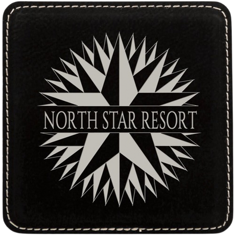 4 inch Individual Leatherette Coasters