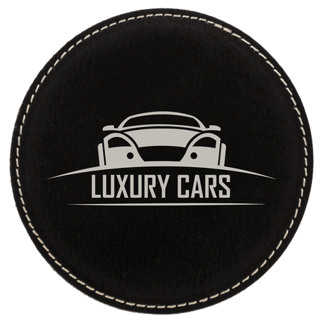 4 inch Individual Leatherette Coasters