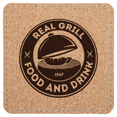 4 inch Individual Leatherette Coasters