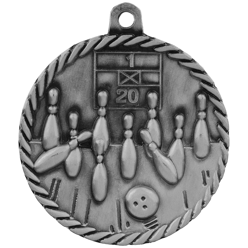 Bowling High Relief Medals