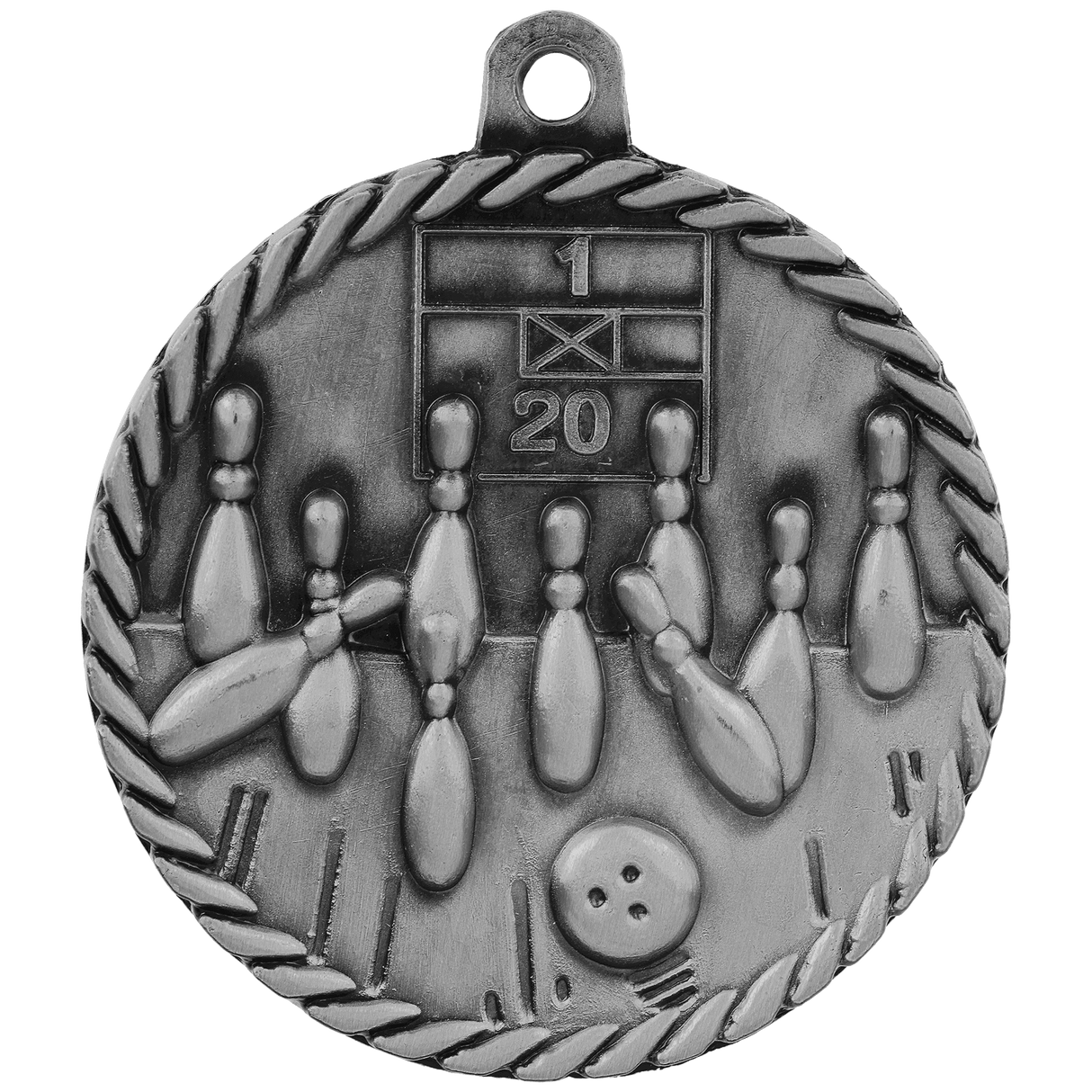 Bowling High Relief Medals