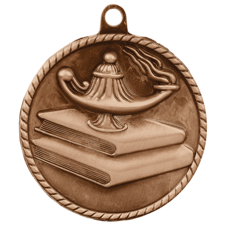 Lamp of Knowledge High Relief Medals
