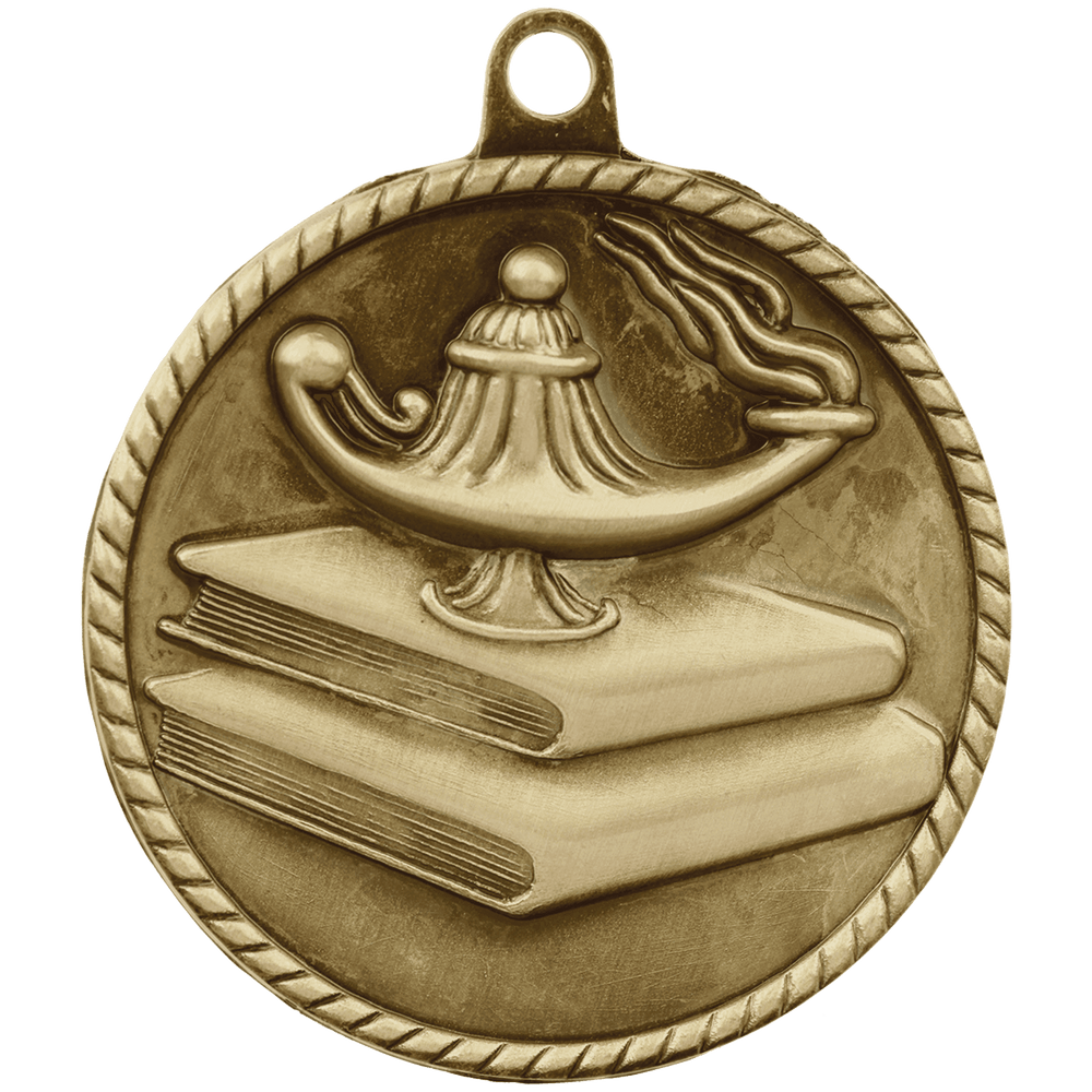 Lamp of Knowledge High Relief Medals