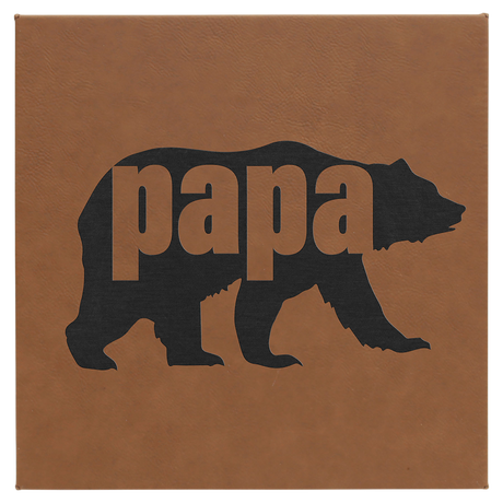 Leatherette Wall Decor Canvas