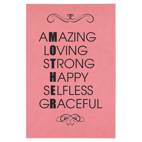 Leatherette Wall Decor Canvas