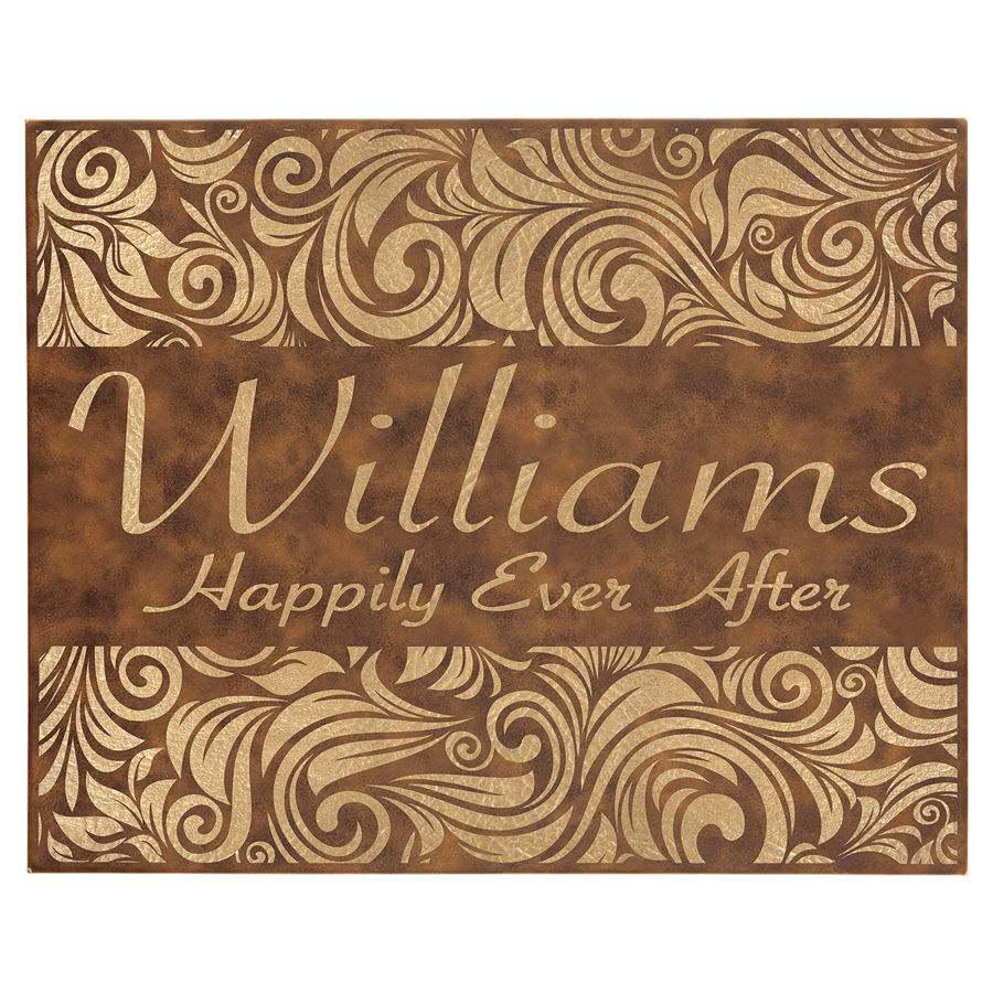 Leatherette Wall Decor Canvas