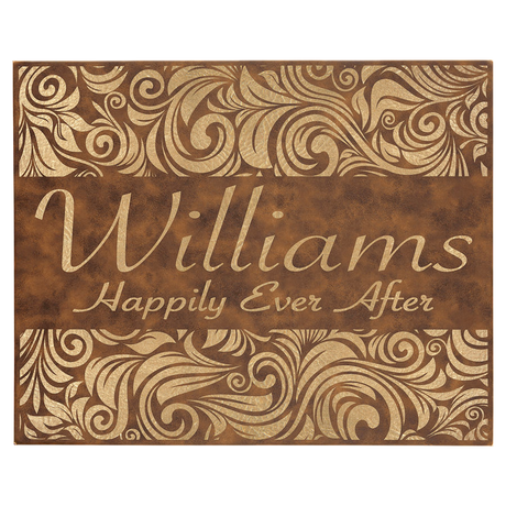 Leatherette Wall Decor Canvas