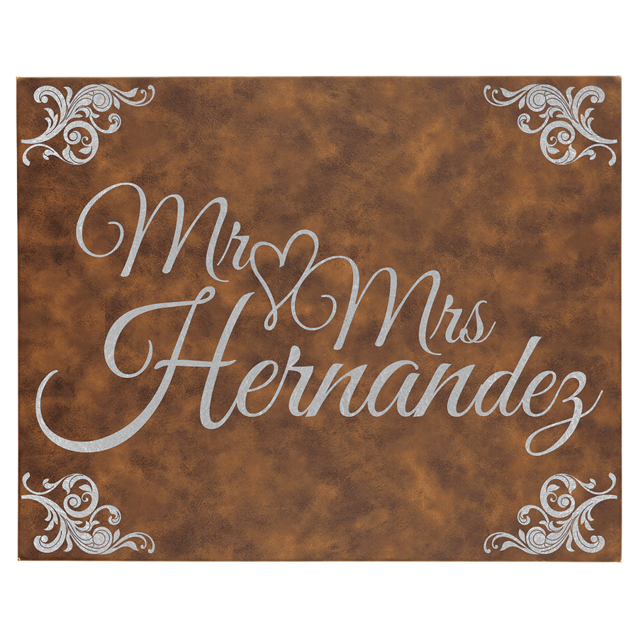 Leatherette Wall Decor Canvas