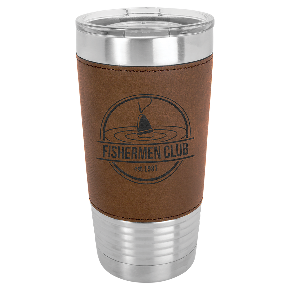 20 oz. Insulated Leatherette Tumbler