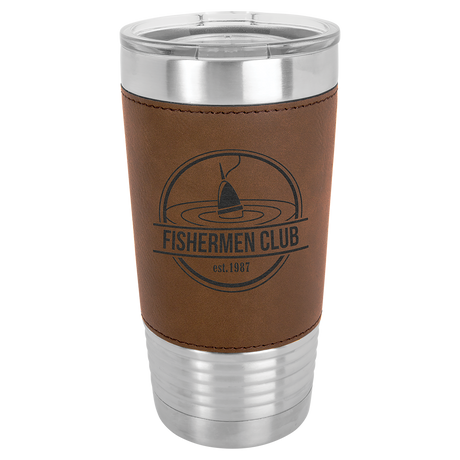 20 oz. Insulated Leatherette Tumbler