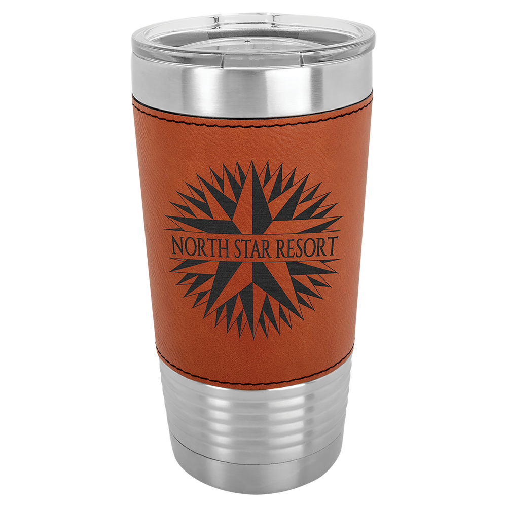 20 oz. Insulated Leatherette Tumbler