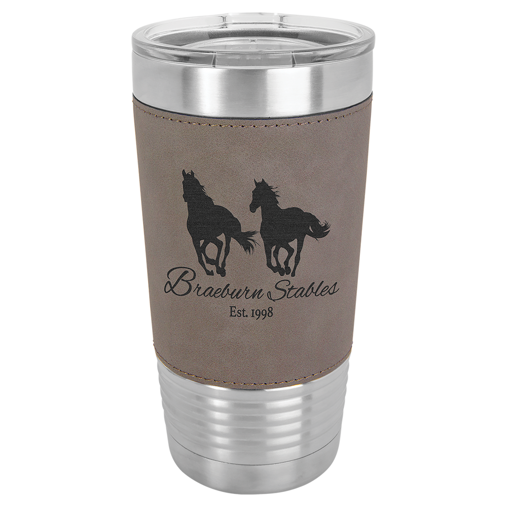 20 oz. Insulated Leatherette Tumbler