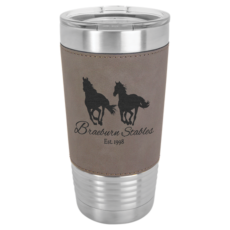 20 oz. Insulated Leatherette Tumbler