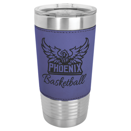 20 oz. Insulated Leatherette Tumbler