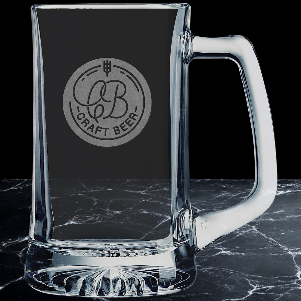 Glass Beer Mug with Handle