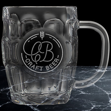 Glass Beer Mug with Handle