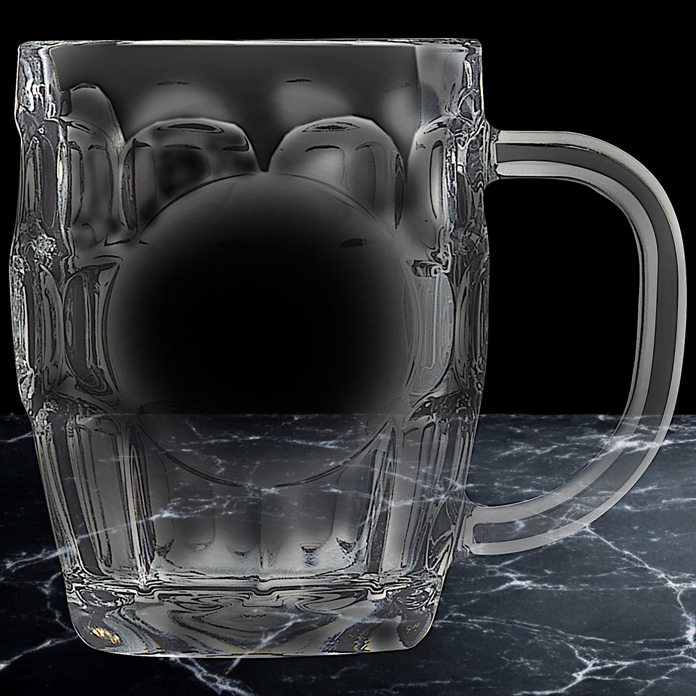 Glass Beer Mug with Handle