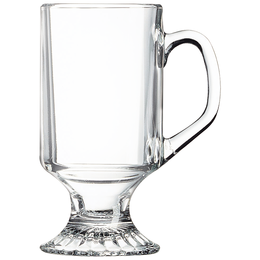 10 oz. Glass Footed Coffee Mug