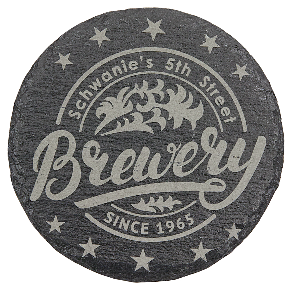 4 inch Individual Slate Coasters
