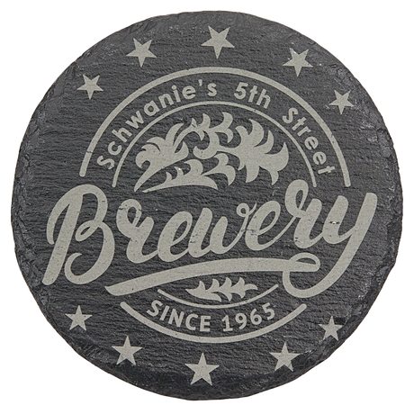 4 inch Individual Slate Coasters