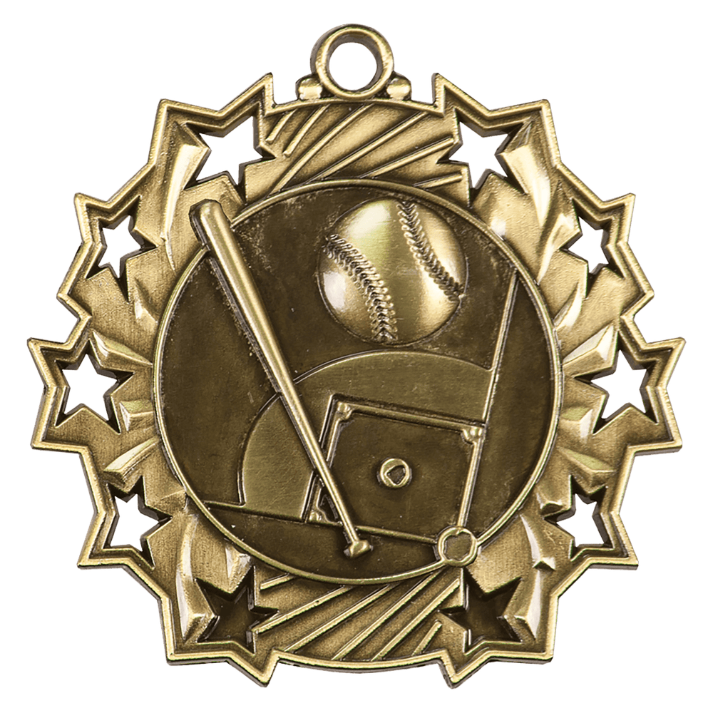 Antique Softball Ten Star Medals