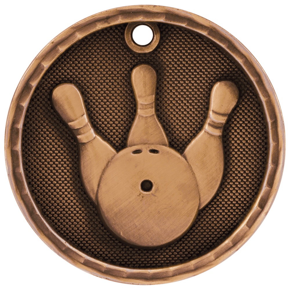 Antique 3D Bowling Medals