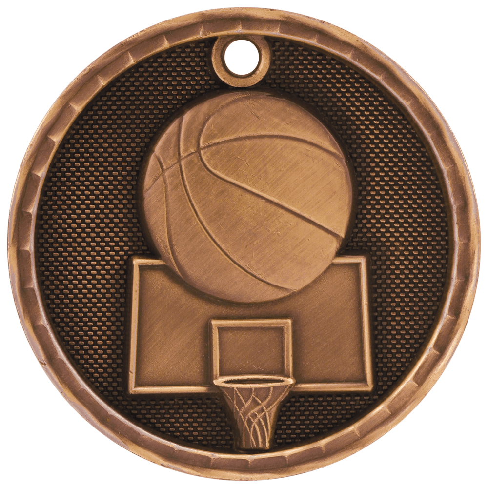 Antique 3D Basketball Medals