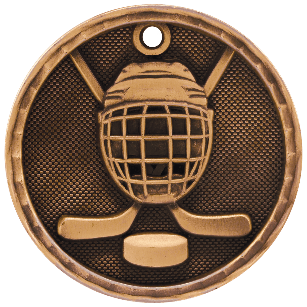 Antique 3D Hockey Medals