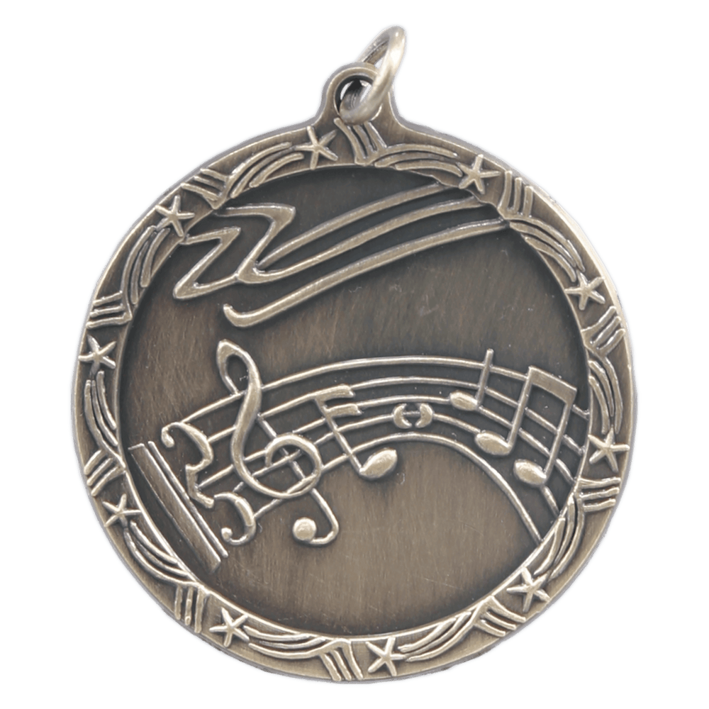 Antique Music Shooting Star Medals