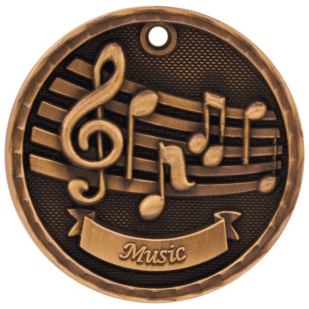 Antique 3D Music Medals
