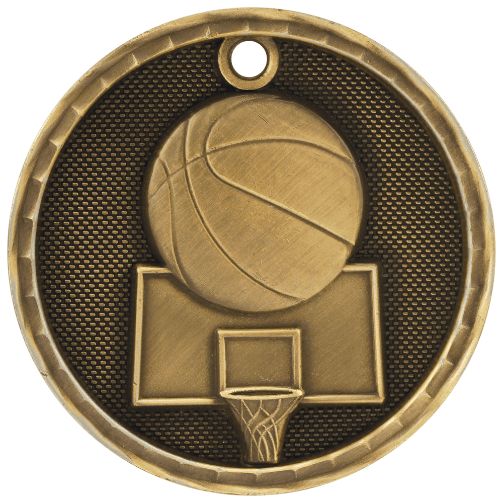 Antique 3D Basketball Medals