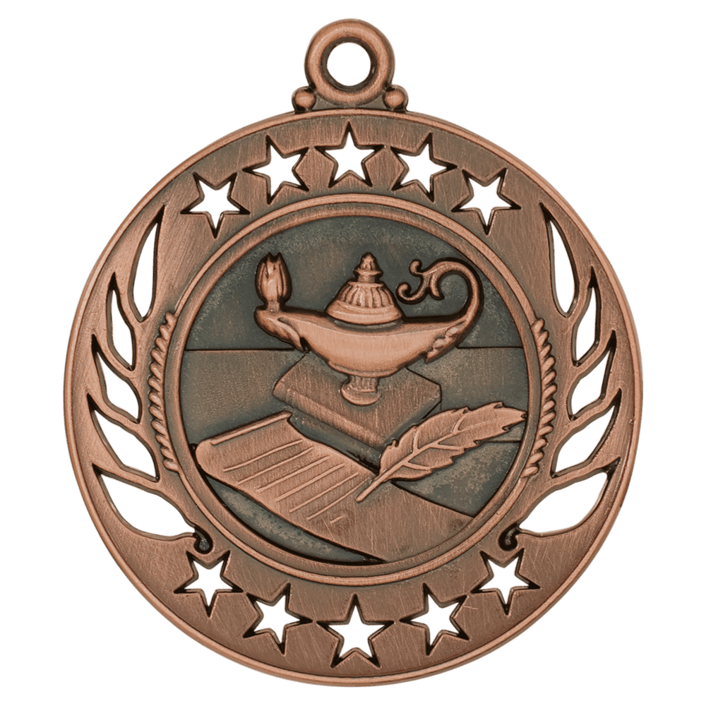 Antique Lamp of Knowledge Galaxy Medals
