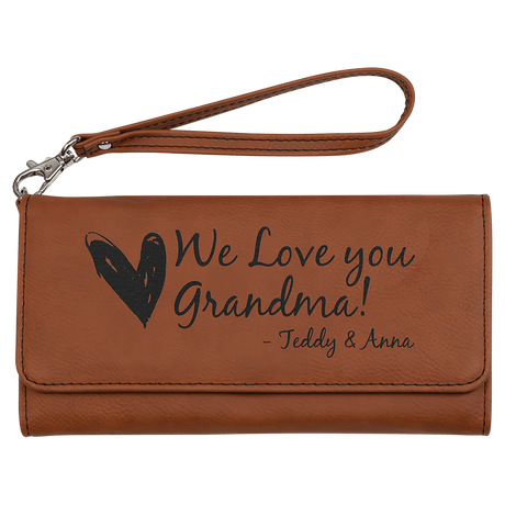 Leatherette Purse with Strap