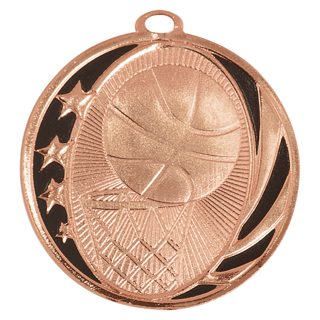 Basketball Laserable MidNite Star Medals