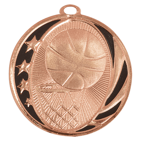 Basketball Laserable MidNite Star Medals