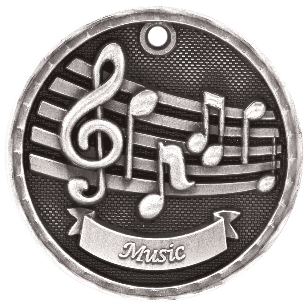 Antique 3D Music Medals