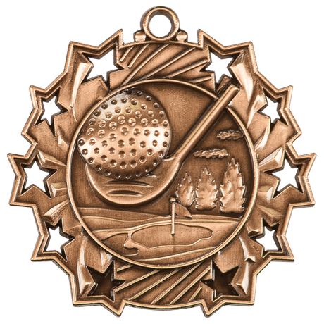 Antique Golf Ten Star Medals