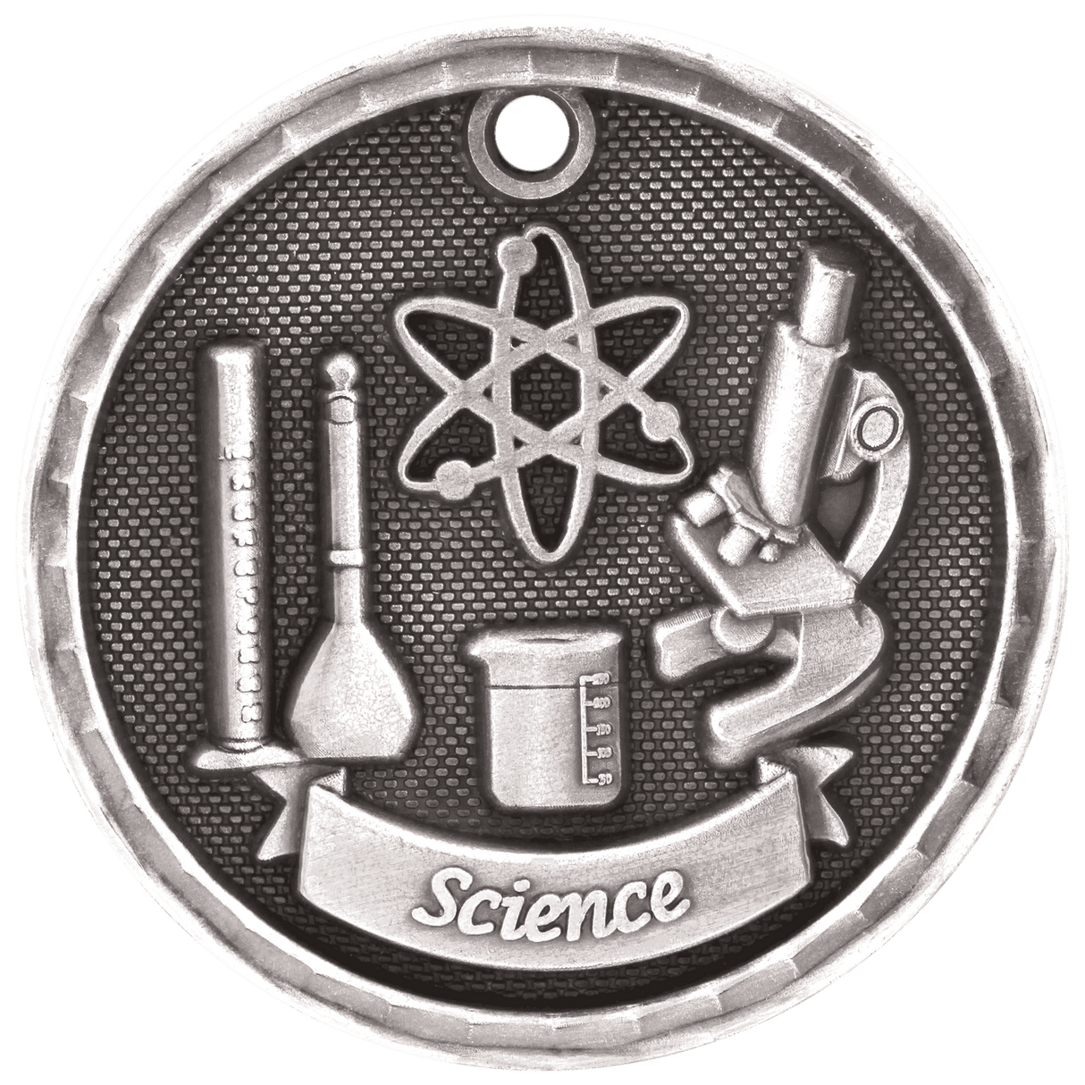 Antique 3D Science Medal