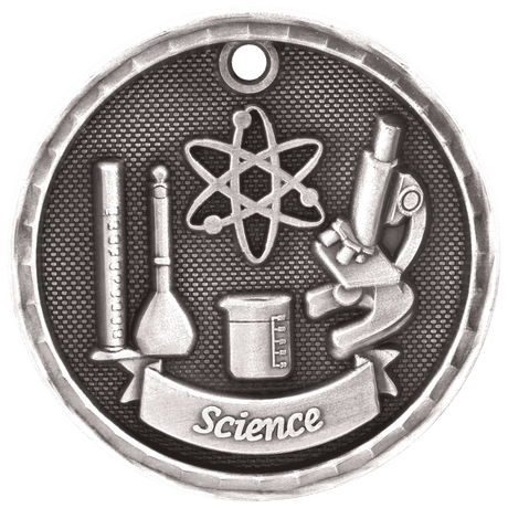 Antique 3D Science Medal