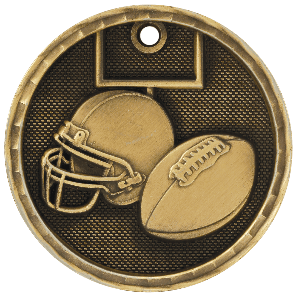 Antique 3D Football Medals