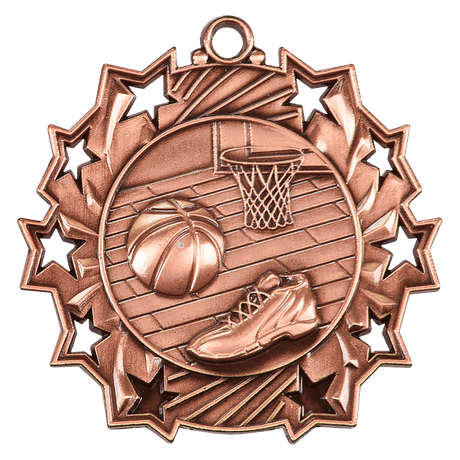 Antique Basketball Ten Star Medals