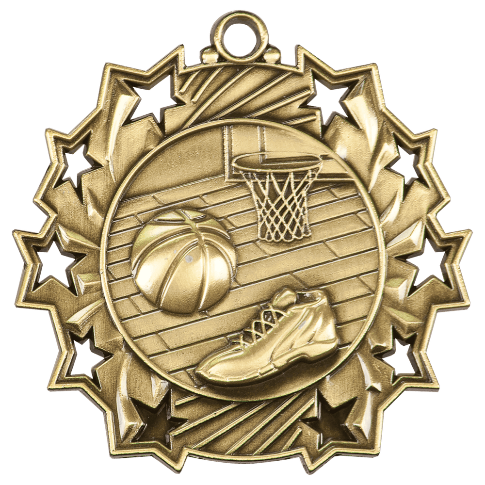 Antique Basketball Ten Star Medals