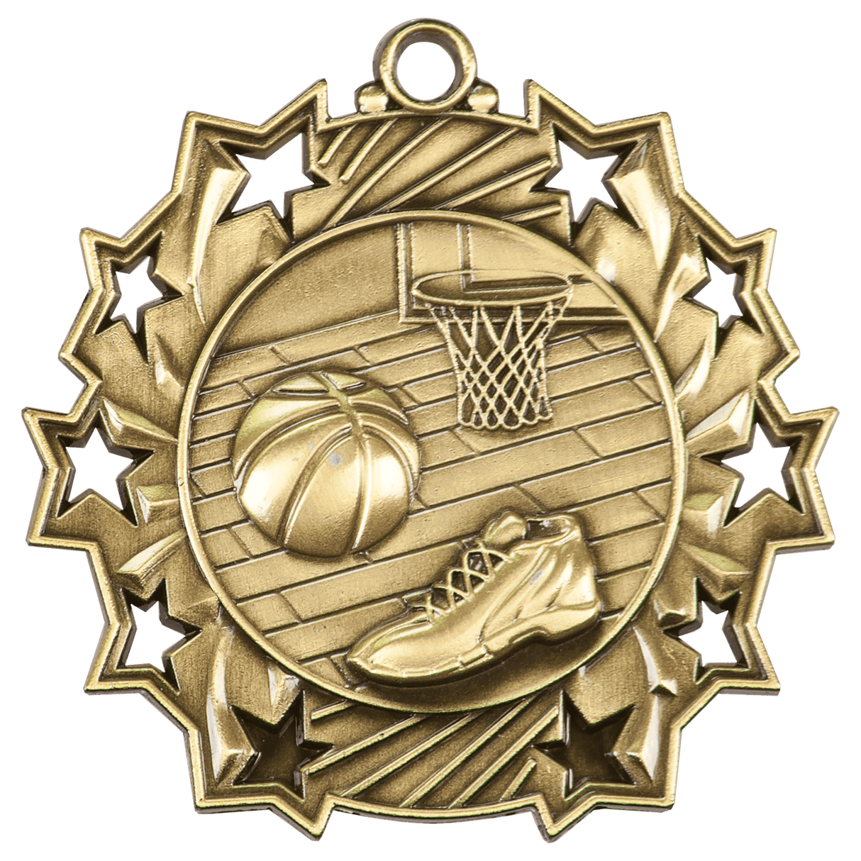 Antique Basketball Ten Star Medals