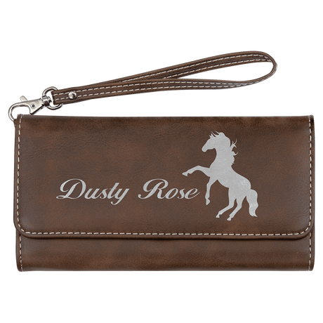 Leatherette Purse with Strap