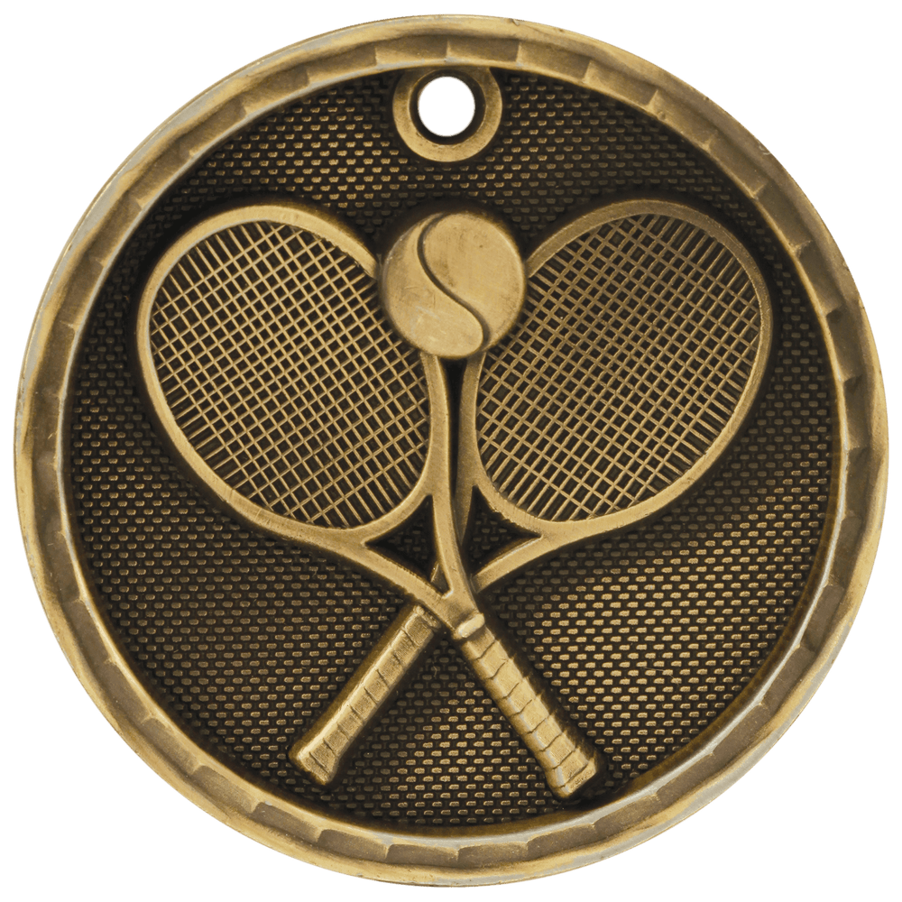 Antique 3D Tennis Medals