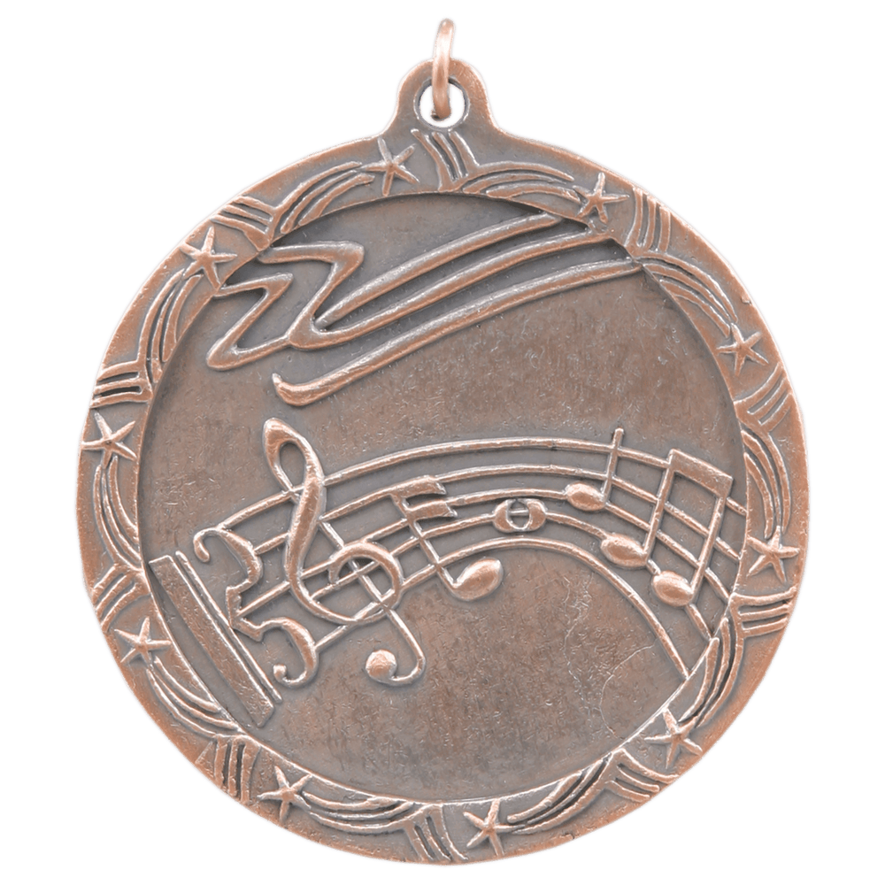 Antique Music Shooting Star Medals