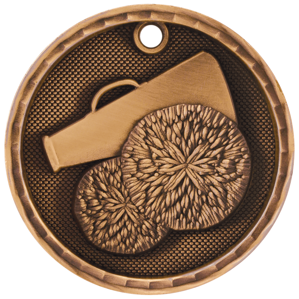 Antique 3D Cheer Medals