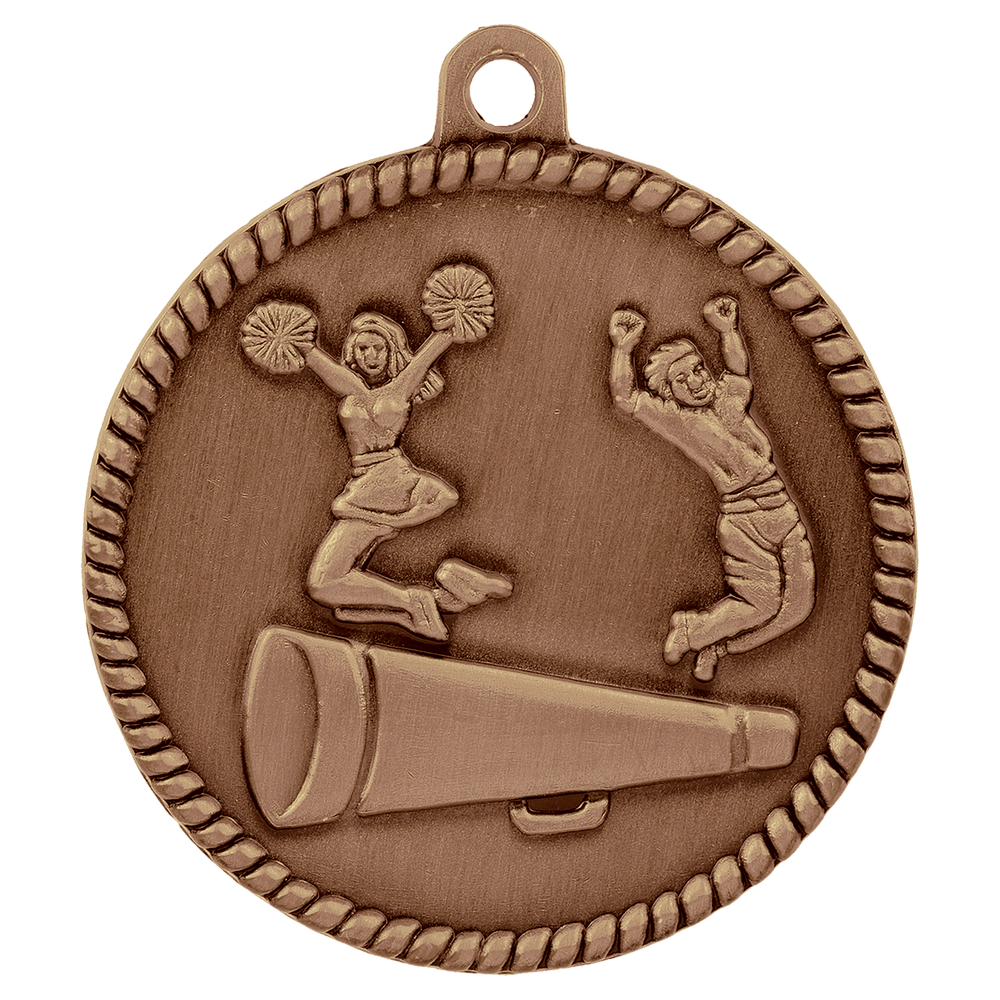 Antique Cheerleading High Relief Medals