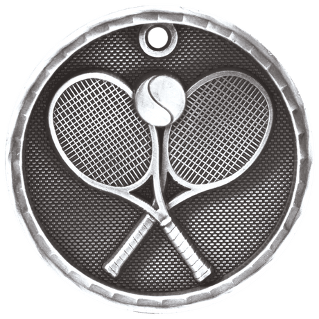Antique 3D Tennis Medals