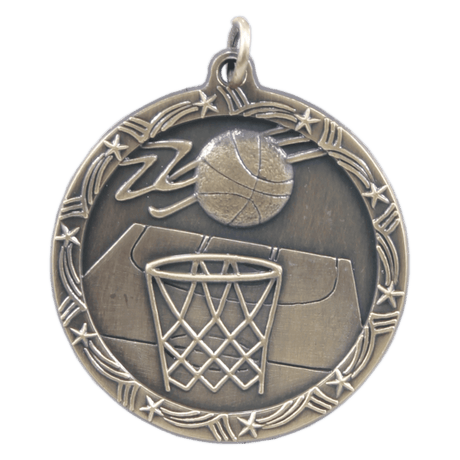 Antique Basketball Shooting Star Medals